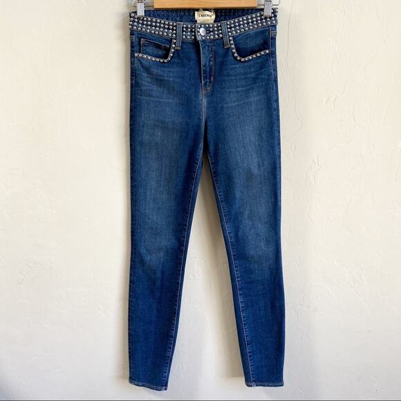 L’AGENCE Margot Studded High Rise Skinny Jeans - Picture 4 of 9